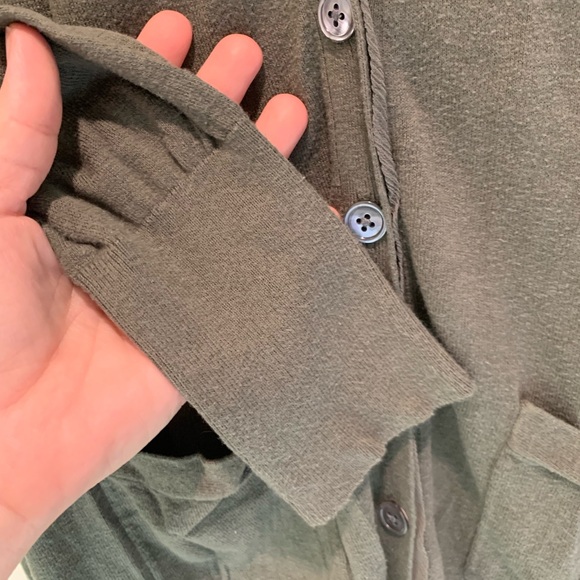 Tommy Bahama olive green button down cardigan. Size S. - Picture 7 of 10
